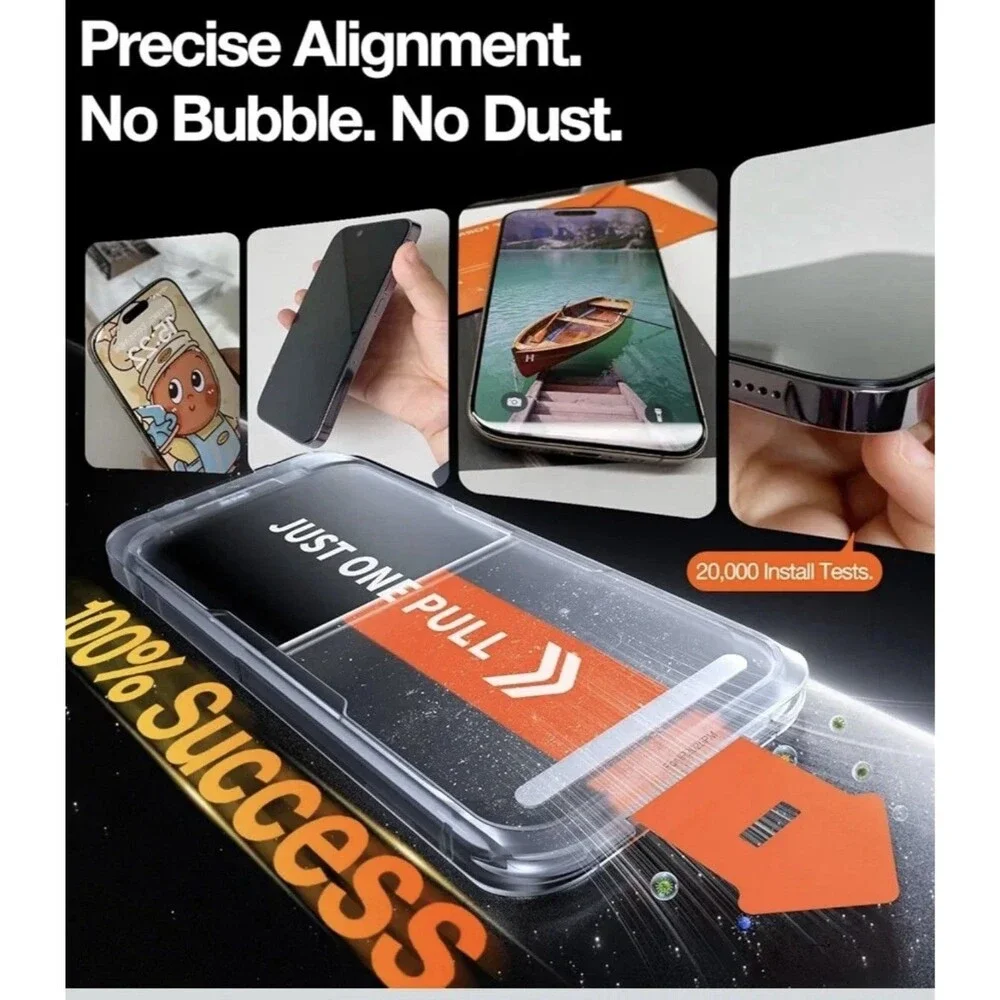 TORRAS Unbreakable for iPhone 17 Pro Screen Protector 9H+ Military-Grade12 FT...